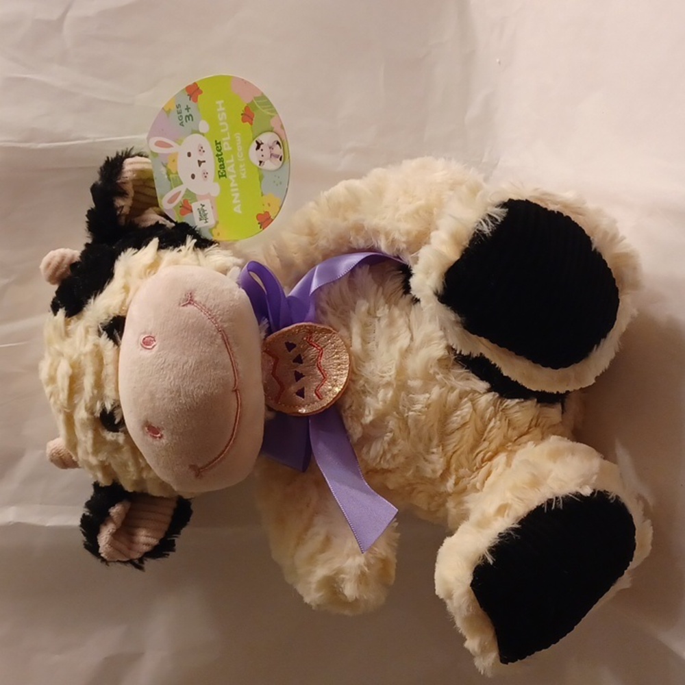 KELLY TOYS 2021 Bee Happy 10.5” Kit Easter Animal Plush Kit (Cow) With Tag